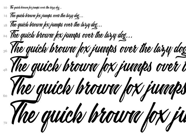 Weekend Flower Hunters font waterfall